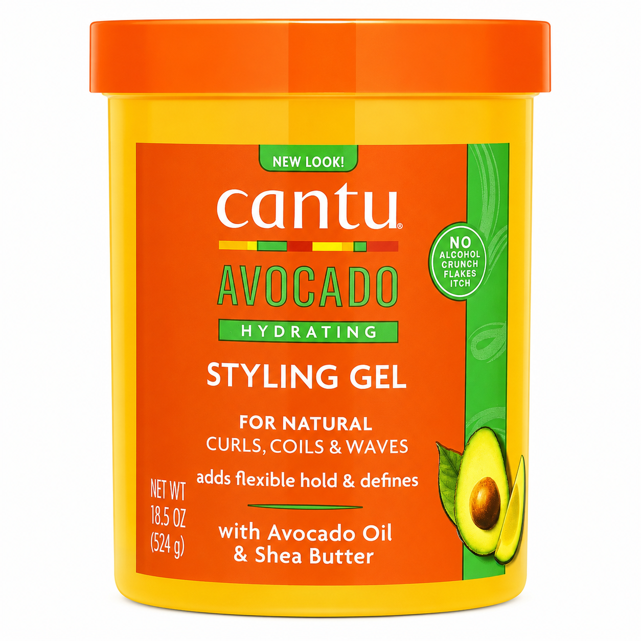 Gel Activateur de Boucles à l'Avocat et Beurre de Karité 524g - CANTU