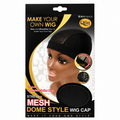 Bonnet Mesh Dome Style Wig Cap Black - QFITT