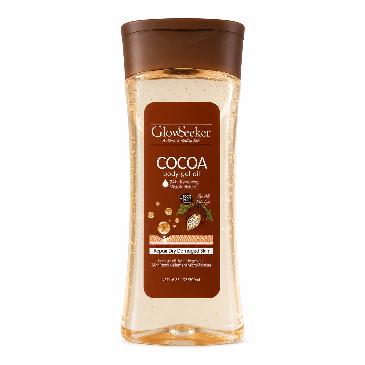 Huile Gel Corporel COCOA 200ml – GLOWSEEKER