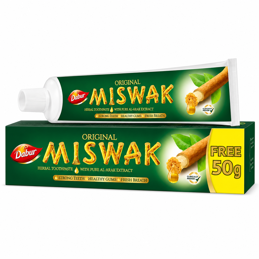 Dentifrice Naturel au MISWAK 170g – DABUR | Protection complète & haleine fraîche