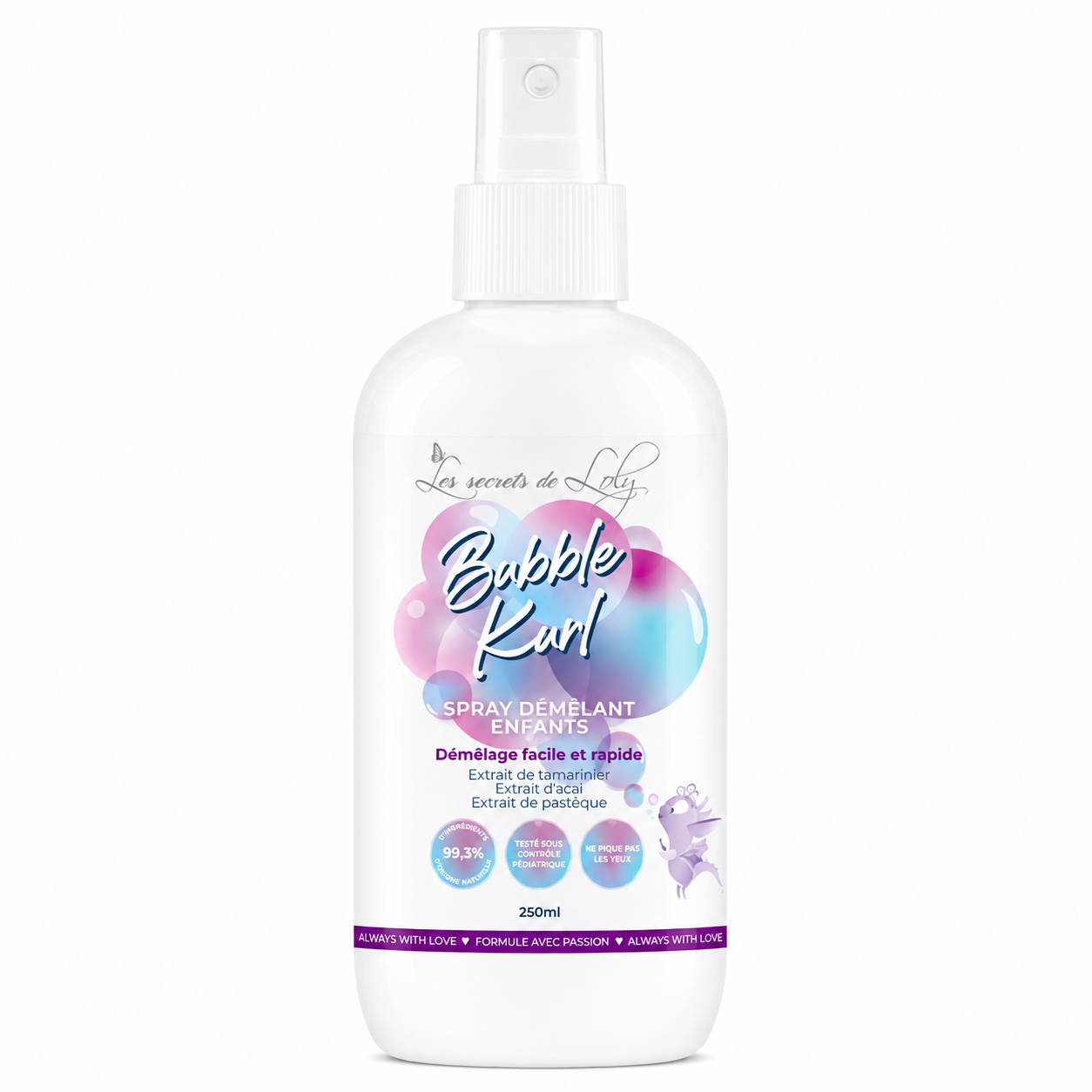Spray Enfant BUBBLE KURL 250ml - Les Secrets de Loly