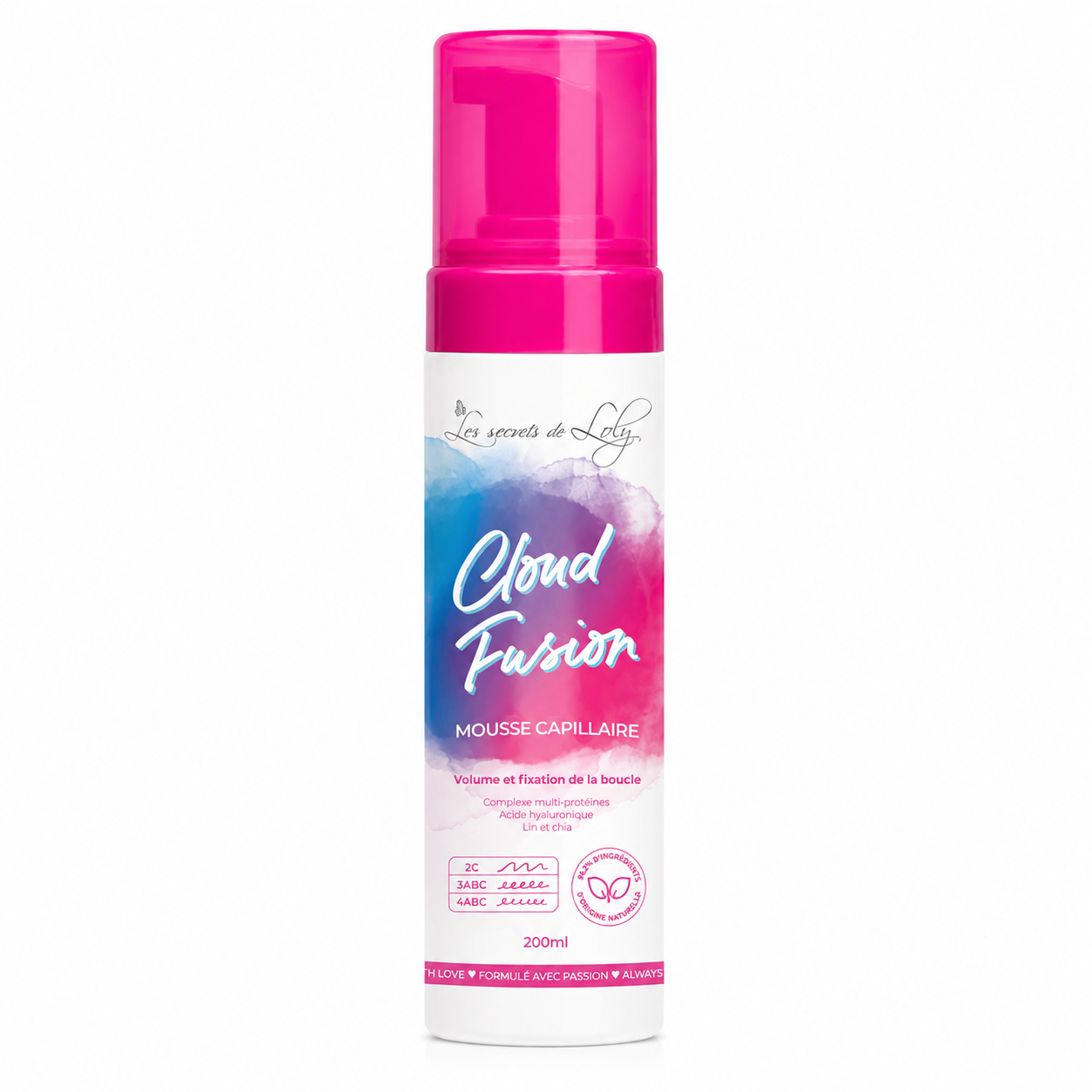 Mousse Capillaire Cloud Fusion 200ml - Les Secrets de Loly