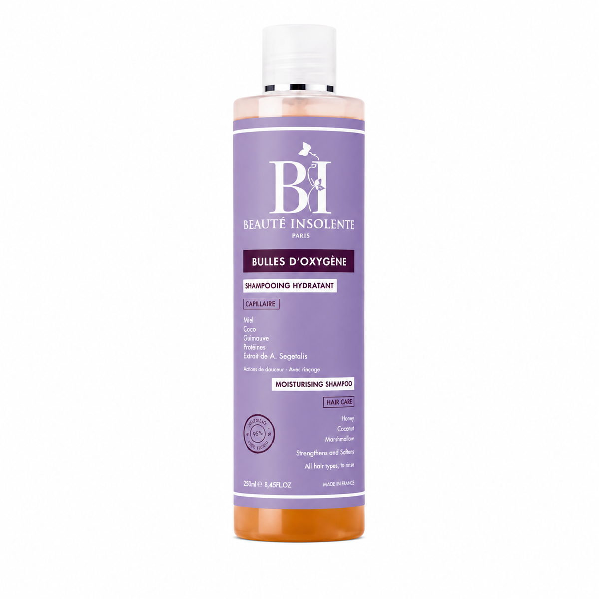 Shampoing Hydratant Jojoba 250ml - BEAUTE INSOLENTE