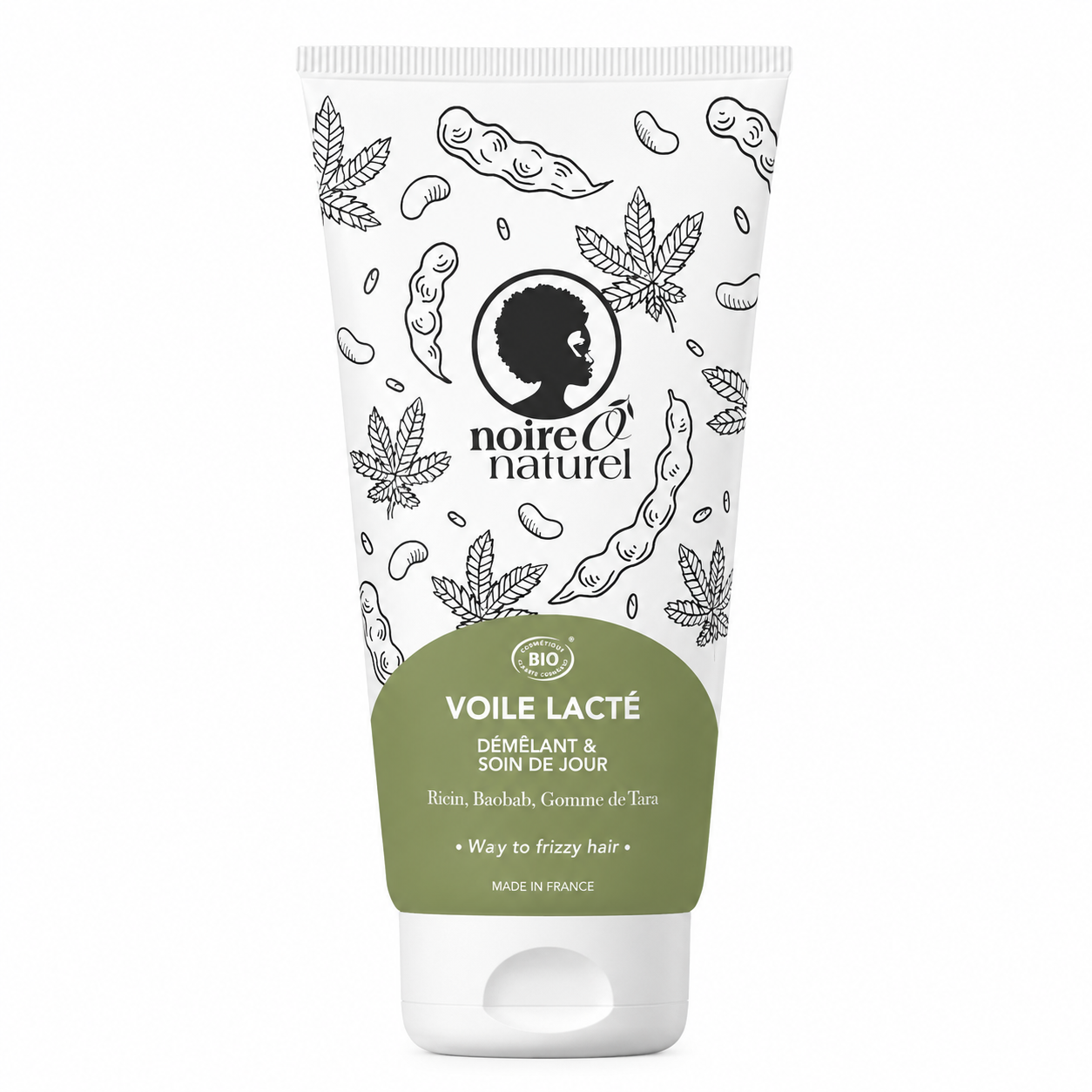 Après-Shampoing Démêlant Voile Lacté 200ml - Noireônaturel