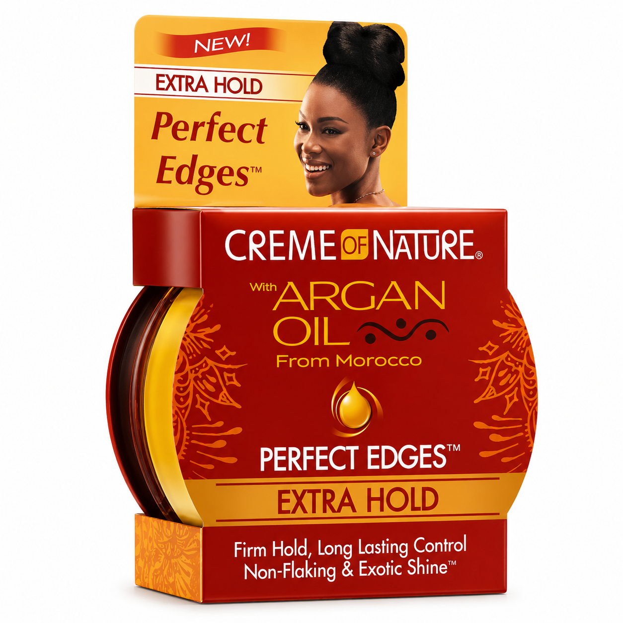 Cire Coiffant à l'ARGAN Perfect Edges Extra Hold 63,7g - CREME OF NATURE