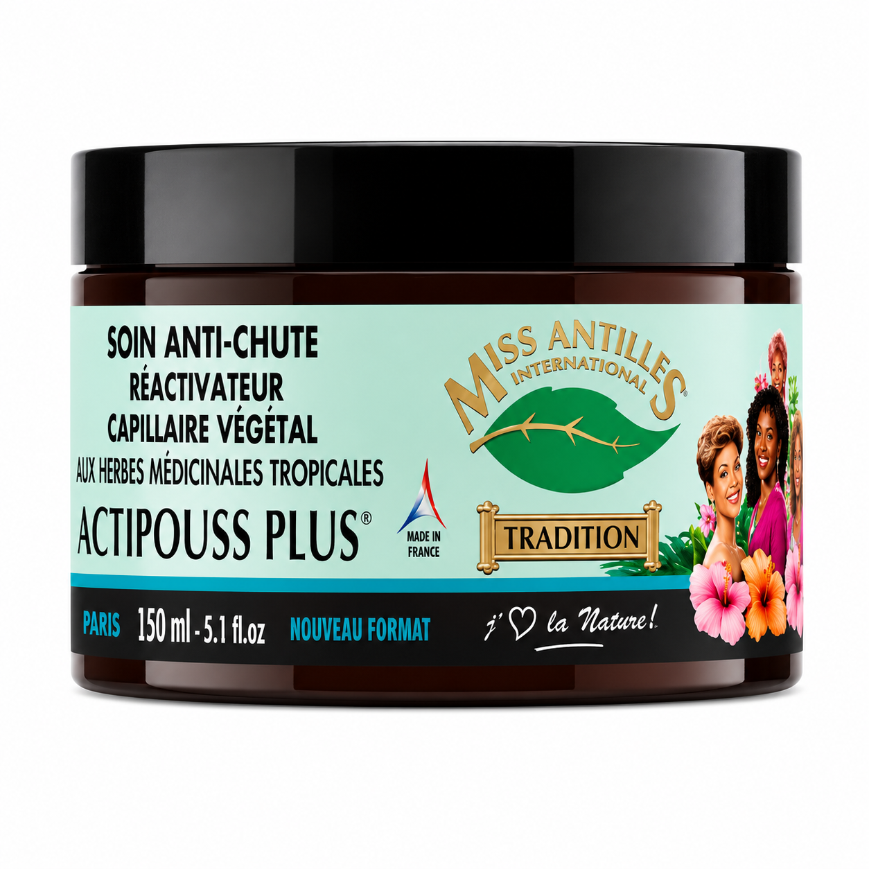 Crème Anti Chute ACTIPOUSS PLUS 150ml - MISS ANTILLES