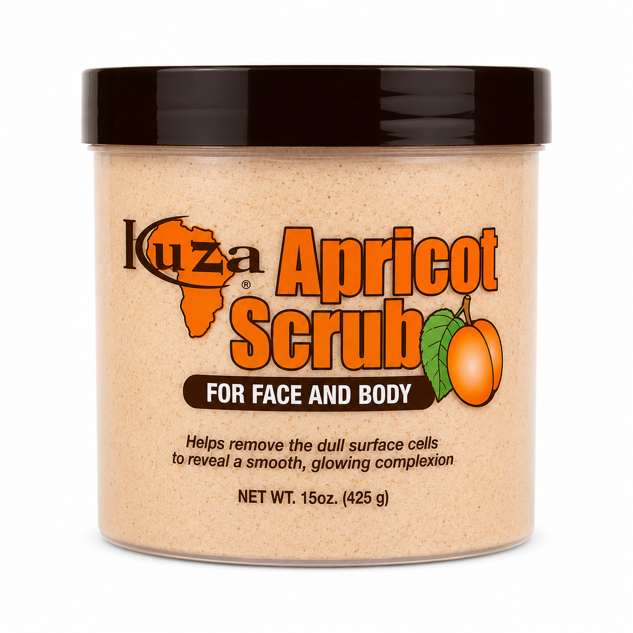 KUZA – Gommage Visage et Corps à l’Abricot  425g