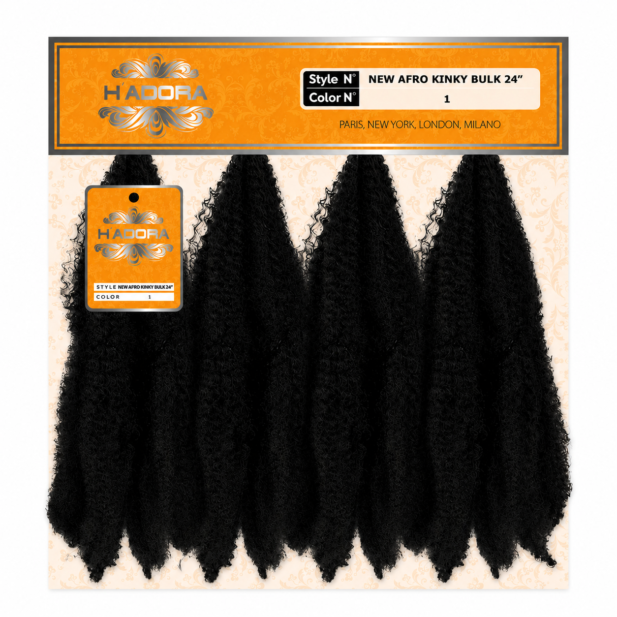 New Afro Kinky Bulk 24" Couleur 1 - HADORA