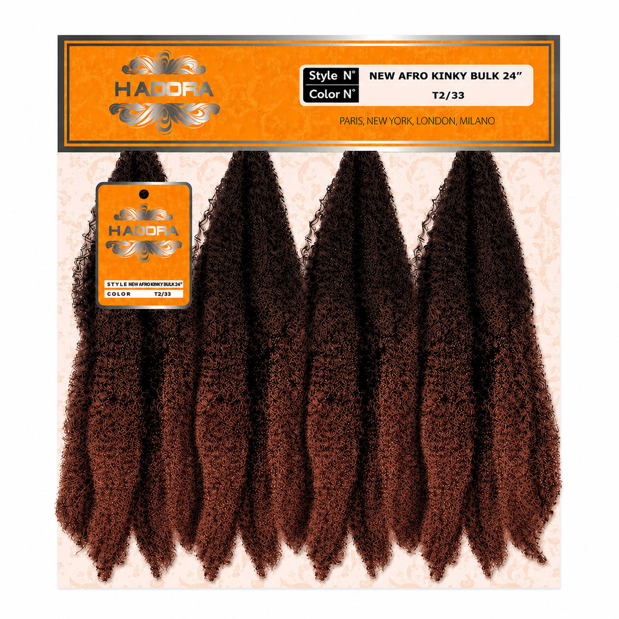 New Afro Kinky Bulk 24" Couleur T2/33 - HADORA