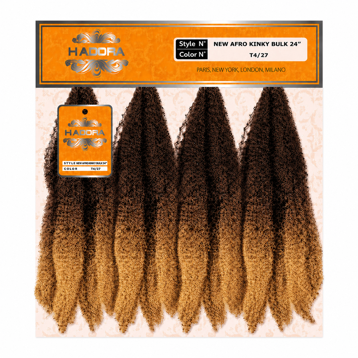 New Afro Kinky Bulk 24" Couleur T4/27 - HADORA