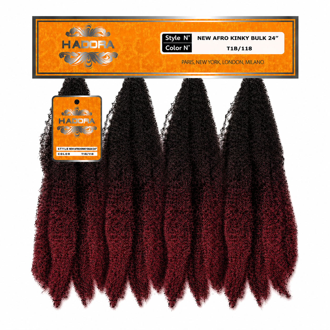 New Afro Kinky Bulk 24" Couleur T1B/118 - HADORA