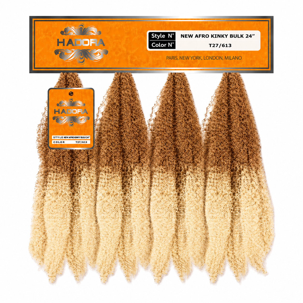 New Afro Kinky Bulk 24" Couleur T27/613 - HADORA