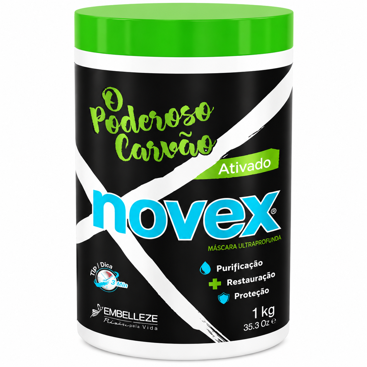 Masque Capillaire au Charbon Végétal 1kg - NOVEX