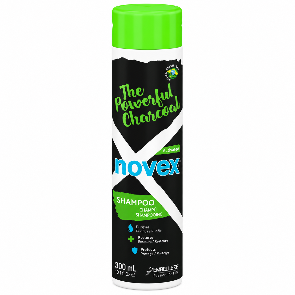 Shampoing au Charbon Végétale 300ml - NOVEX