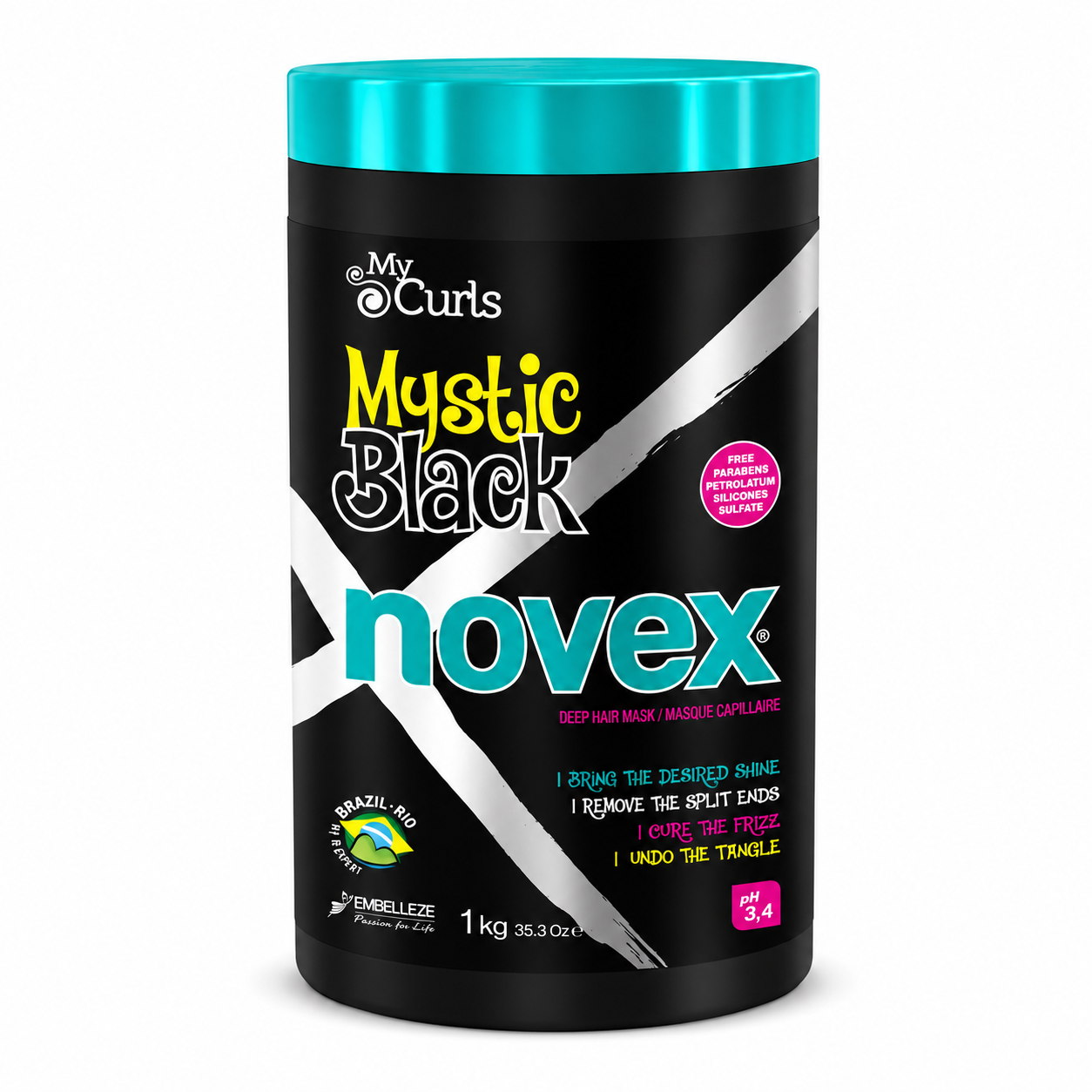 Masque Capillaire MYSTIC BLACK 1kg - NOVEX