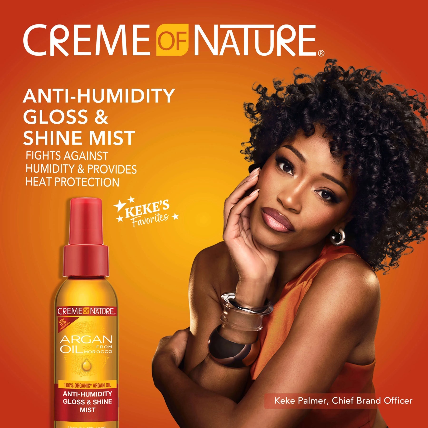 Spray Anti-Humidity Gloss Shine Mist 118ml - CREME OF NATURE