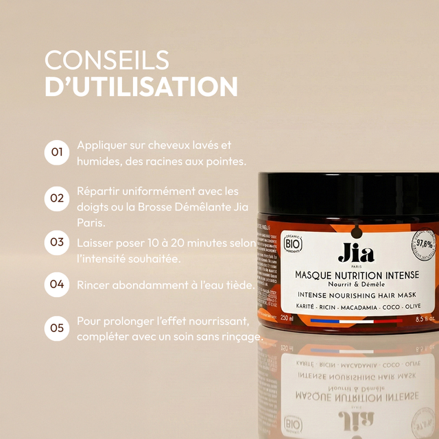 Masque Nutrition Intense au Karité et Protéine de Riz - JIA PARIS