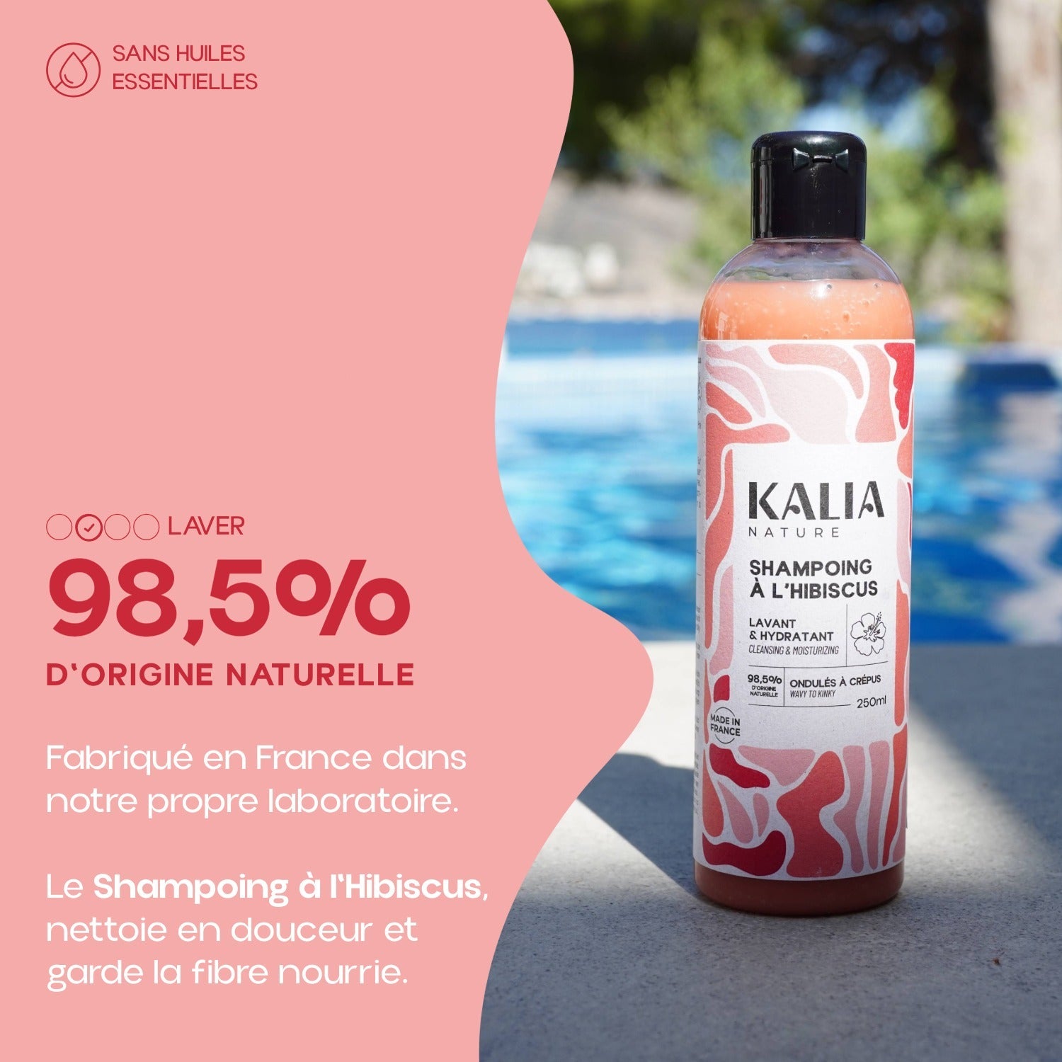 Shampoing à l'Hibiscus 250ml - KALIA NATURE