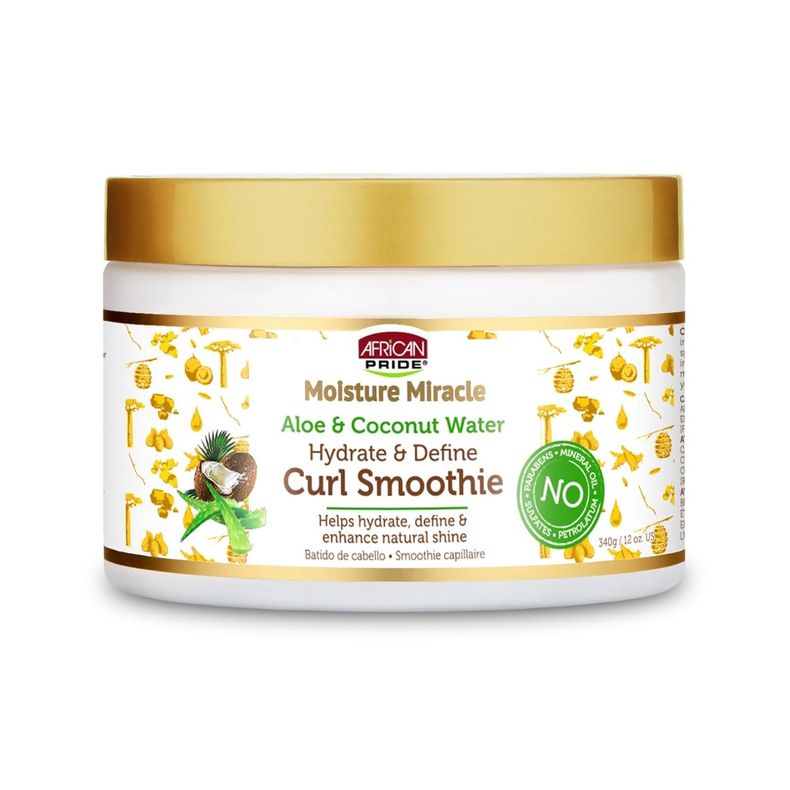 Curl Smoothie MOISTURE MIRACLE 340g - AFRICAN PRIDE