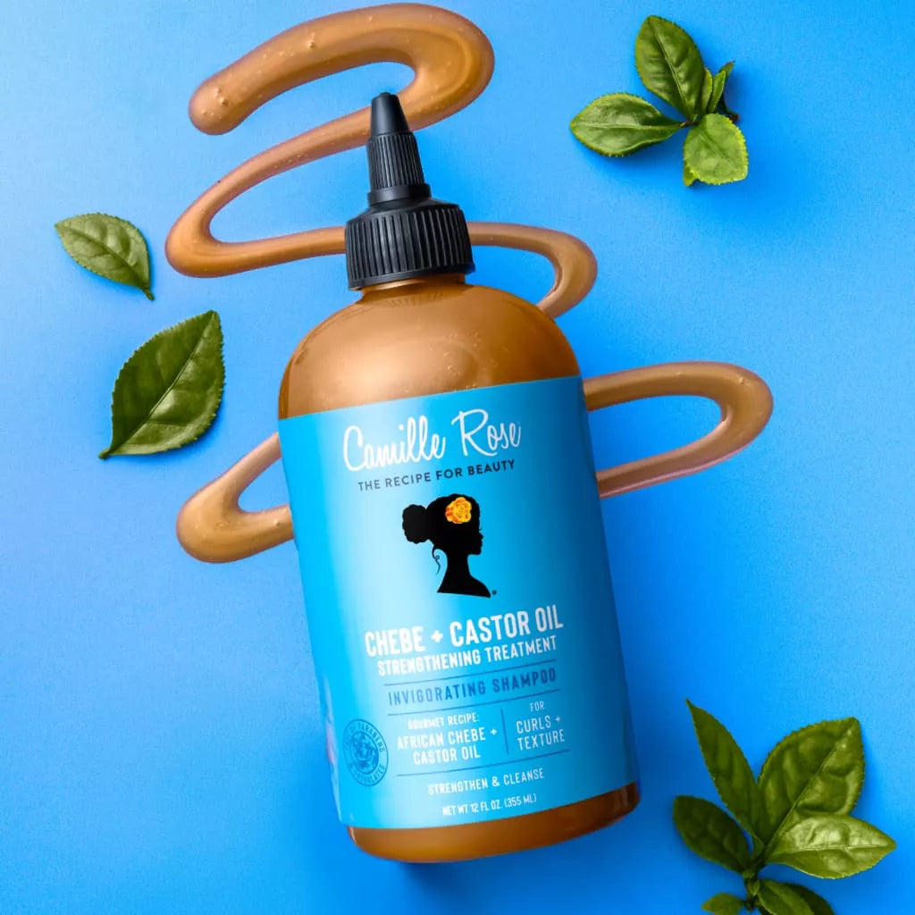Shampoing au Chébé et Ricin Noire 355ml - CAMILLE ROSE