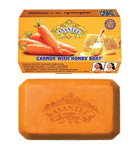 Savon ASANTEE Papaye & Miel 125g - Éclaircissant Naturel & Exfoliant Doux - Neuf