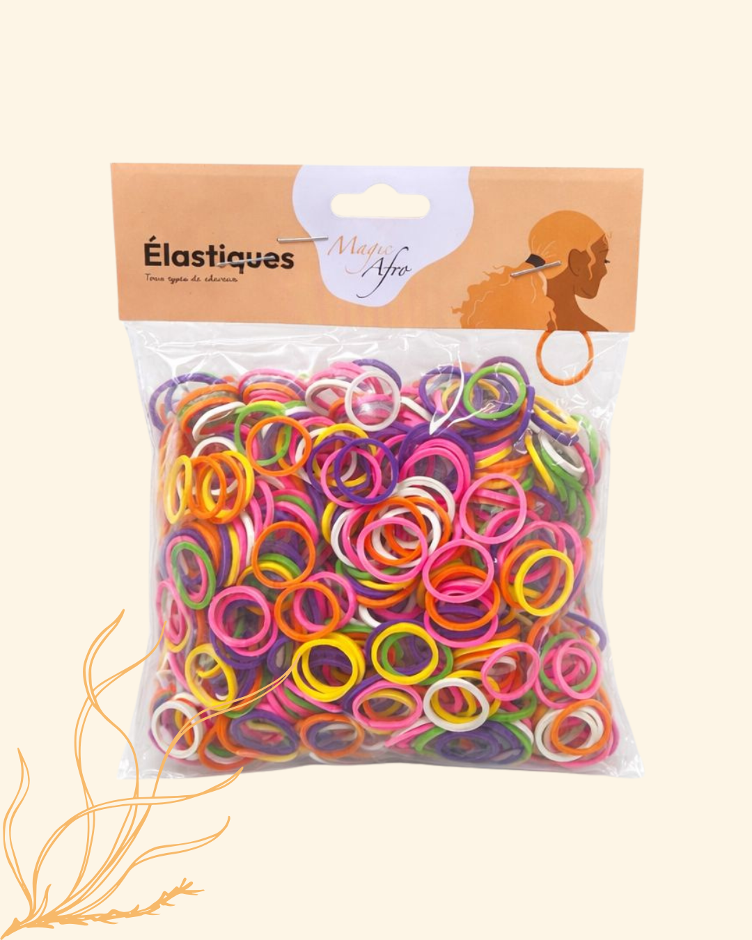 MAGIC AFRO - Lot De 500 Elastiques Mini Colorés