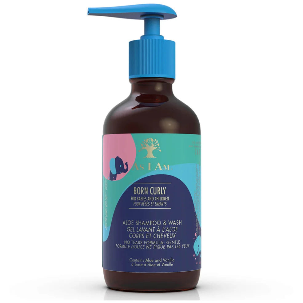 Shampoing Bebe Cheveux Corps BORN CURLY 240ml - AS I AM