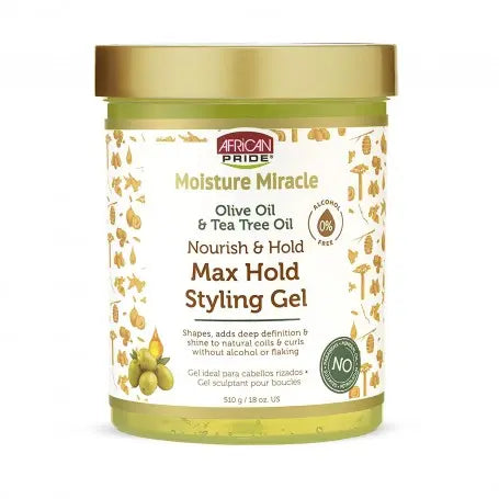Gel coiffant à l'Olive & Thé Vert 510g - AFRICAN PRIDE AFRICAN PRIDE