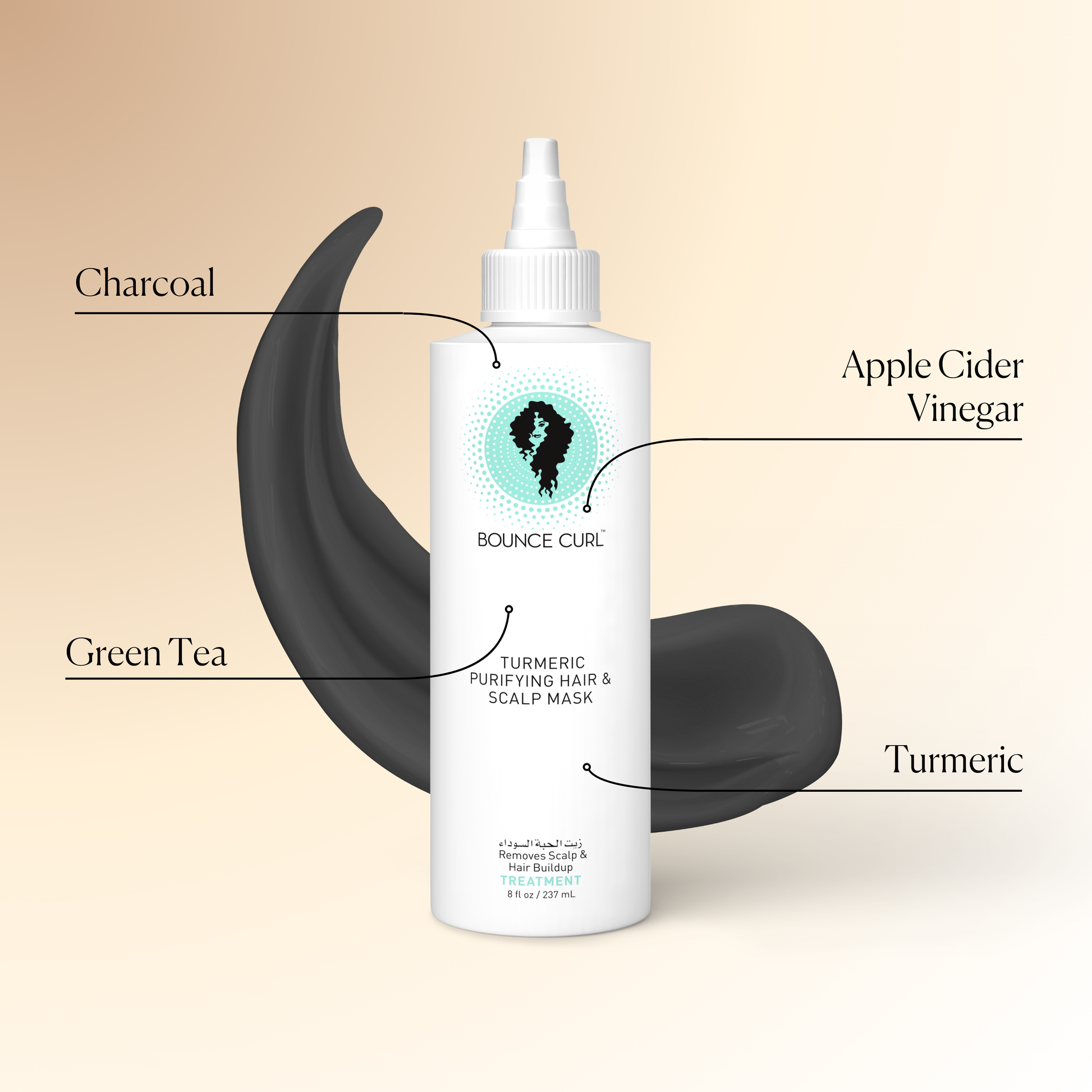 Masque Purifiant TURMERIC 237ml - BOUNCE CURL