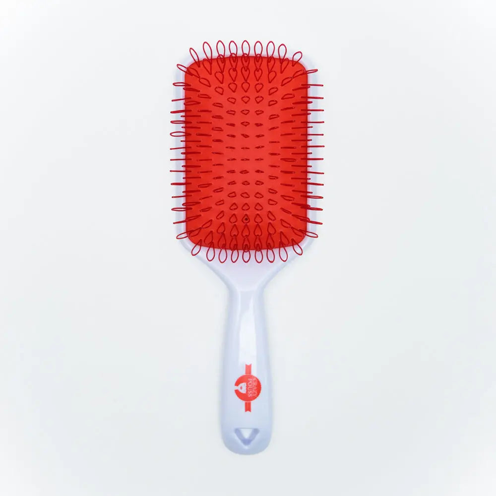 CRAZY POUSS – Brosse Démêlante (Rouge et Blanc/Rouge) AFRO NATUREL – CRAZY POUSS