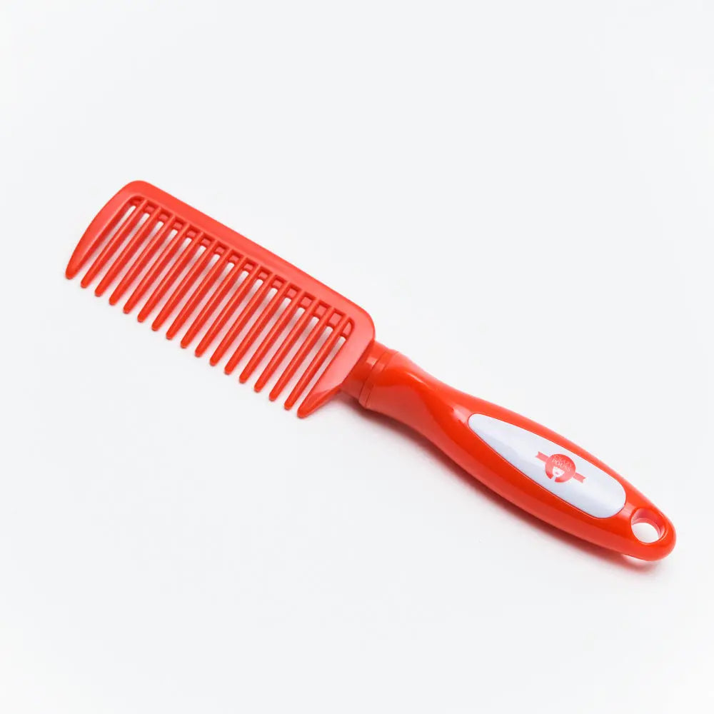 CRAZY POUSS – Peigne Rouge Manche Ronde AFRO NATUREL – CRAZY POUSS