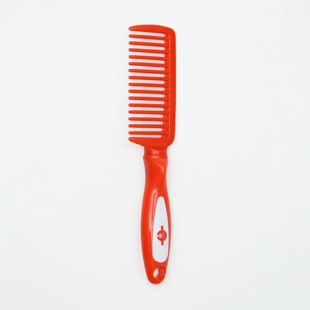 CRAZY POUSS – Peigne Rouge Manche Ronde AFRO NATUREL – CRAZY POUSS