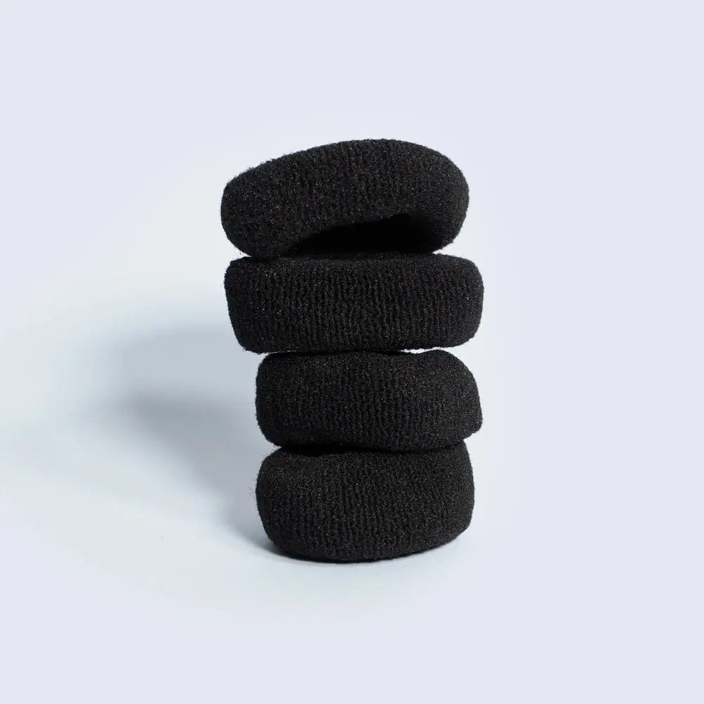 CRAZY POUSS – Lot De 4 Elastiques Epais – Taille S AFRO NATUREL – CRAZY POUSS