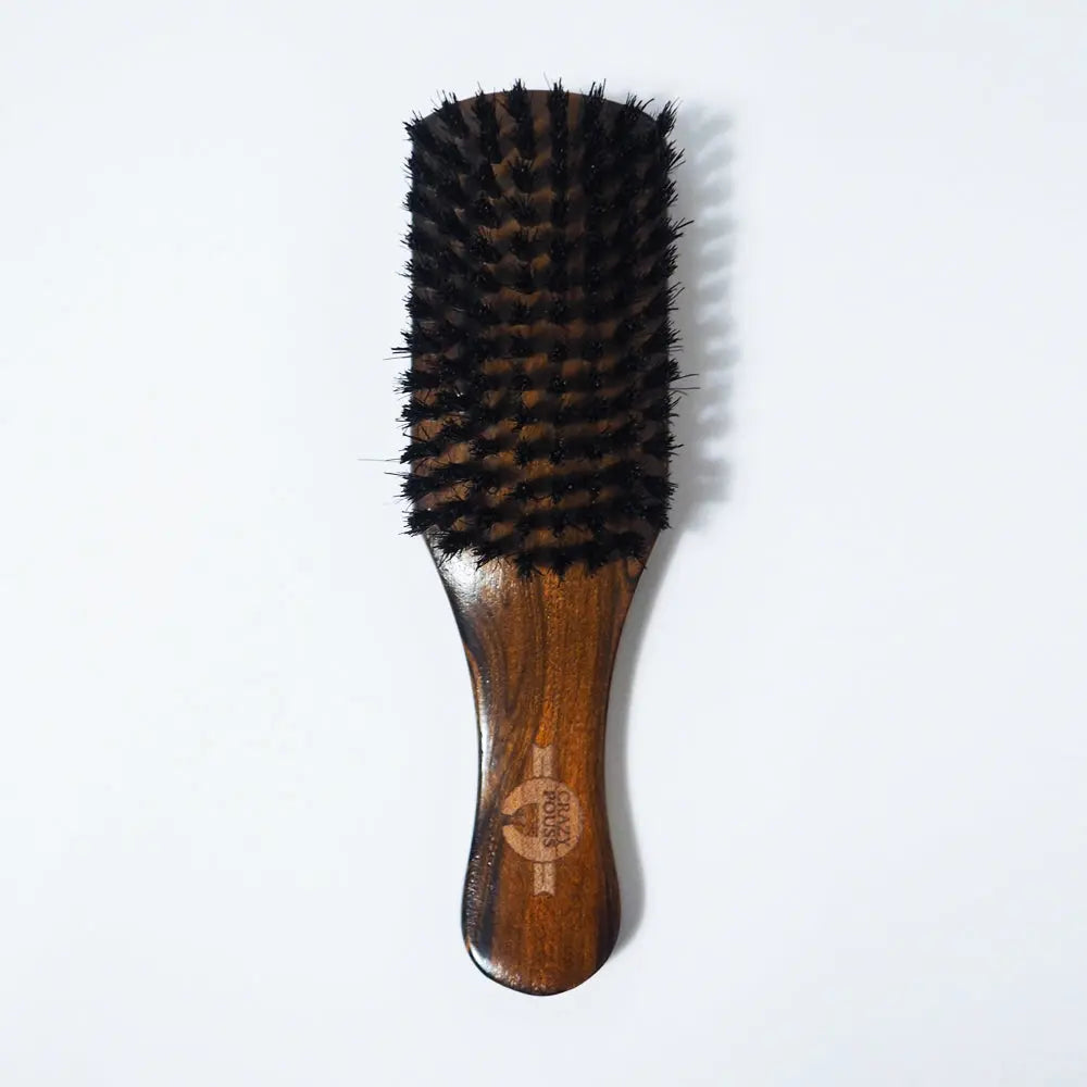 CRAZY POUSS – Brosse à Cheveux en Bois AFRO NATUREL – CRAZY POUSS