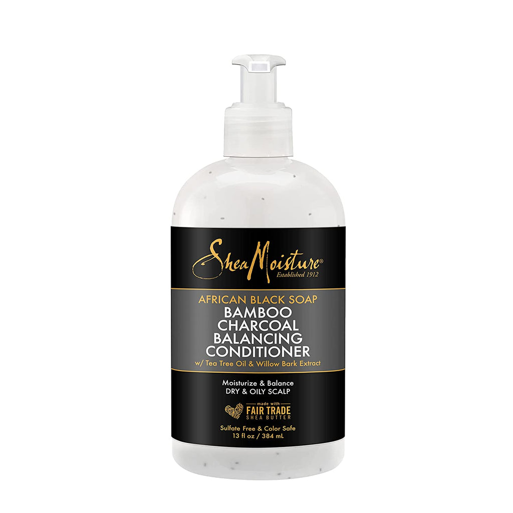 SHEA MOISTURE – AFRICAN BLACK SOAP - BAMBOO CHARCOAL - Balancing Conditioner 384ml