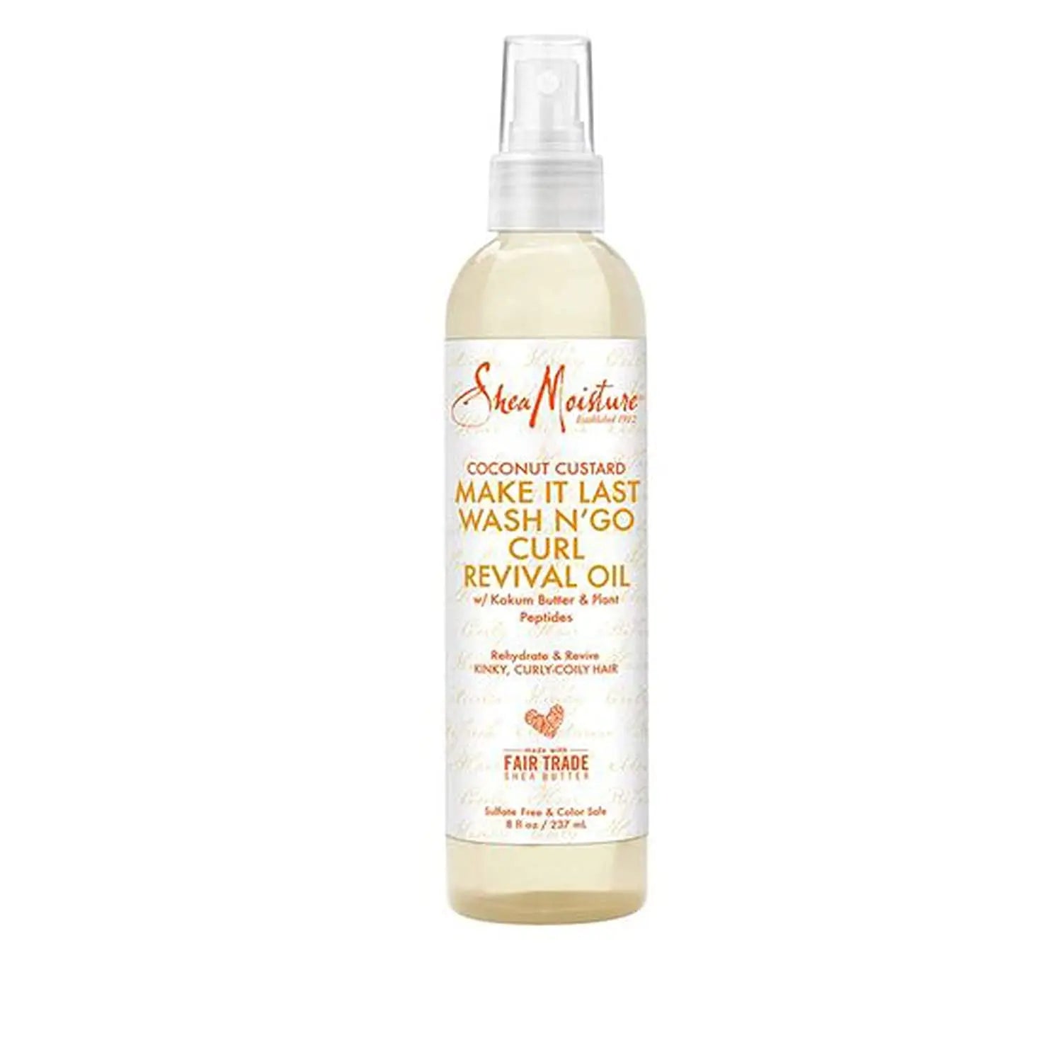 SHEA MOISTURE – COCONUT CUSTARD - Make It Last Wash N'Go Curl Revival Oil 237ml SHEA MOISTURE