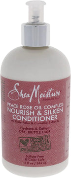 SHEA MOISTURE – PEACE ROSE OIL COMPLEX - Nourish & Silken Conditioner 384ml SHEA MOISTURE