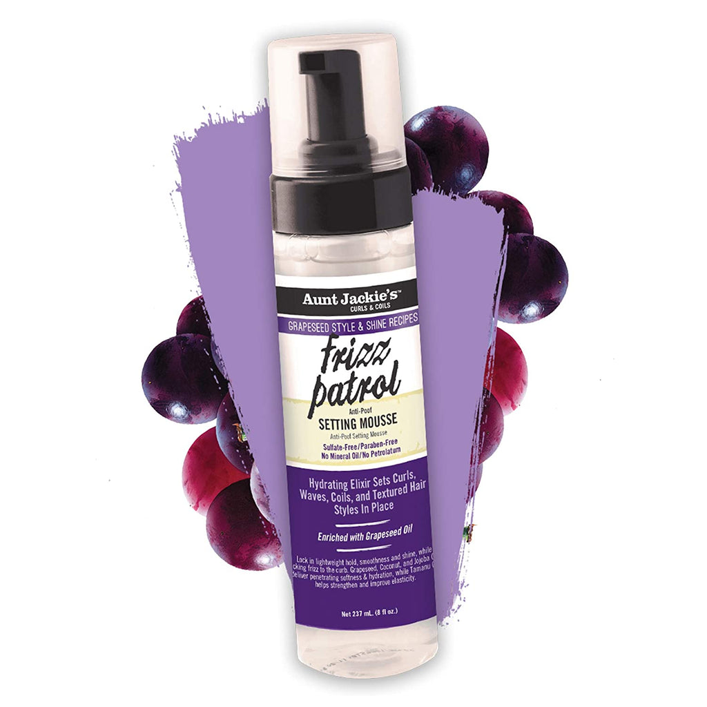 AUNT JACKIE’S – FLAXSEED - Frizz Patrol Setting Mousse 244mlu