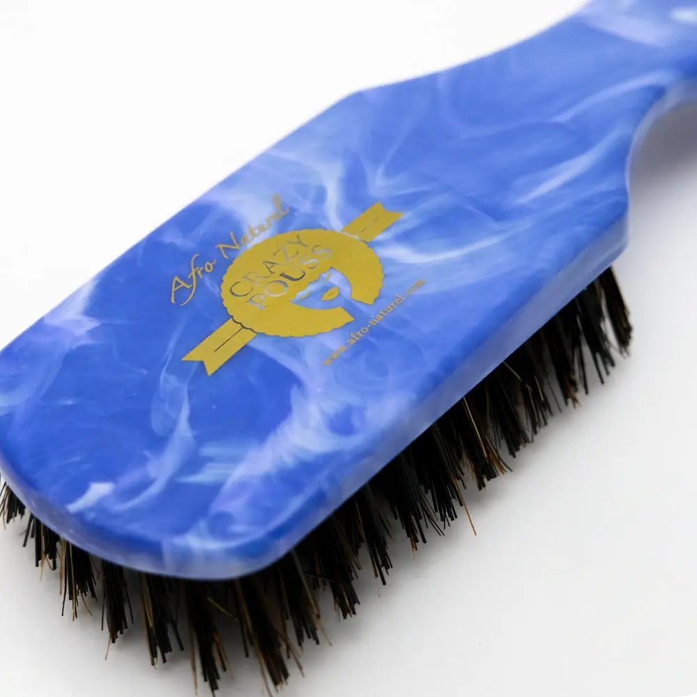 CRAZY POUSS – Brosse À Cheveux – Marble AFRO NATUREL – CRAZY POUSS
