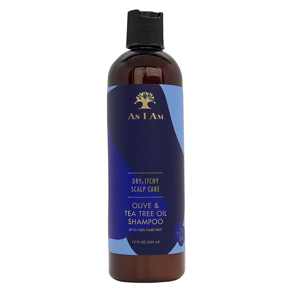 AS I AM - Shampoing Anti Pelliculaire à l'Huile d'Olive & Thé Vert  355ml