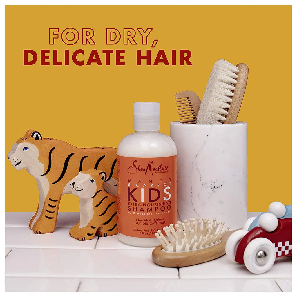 Shampoing Nourrissant à la Mangue & Carotte 236ml - SHEA MOISTURE KIDS SHEA MOISTURE