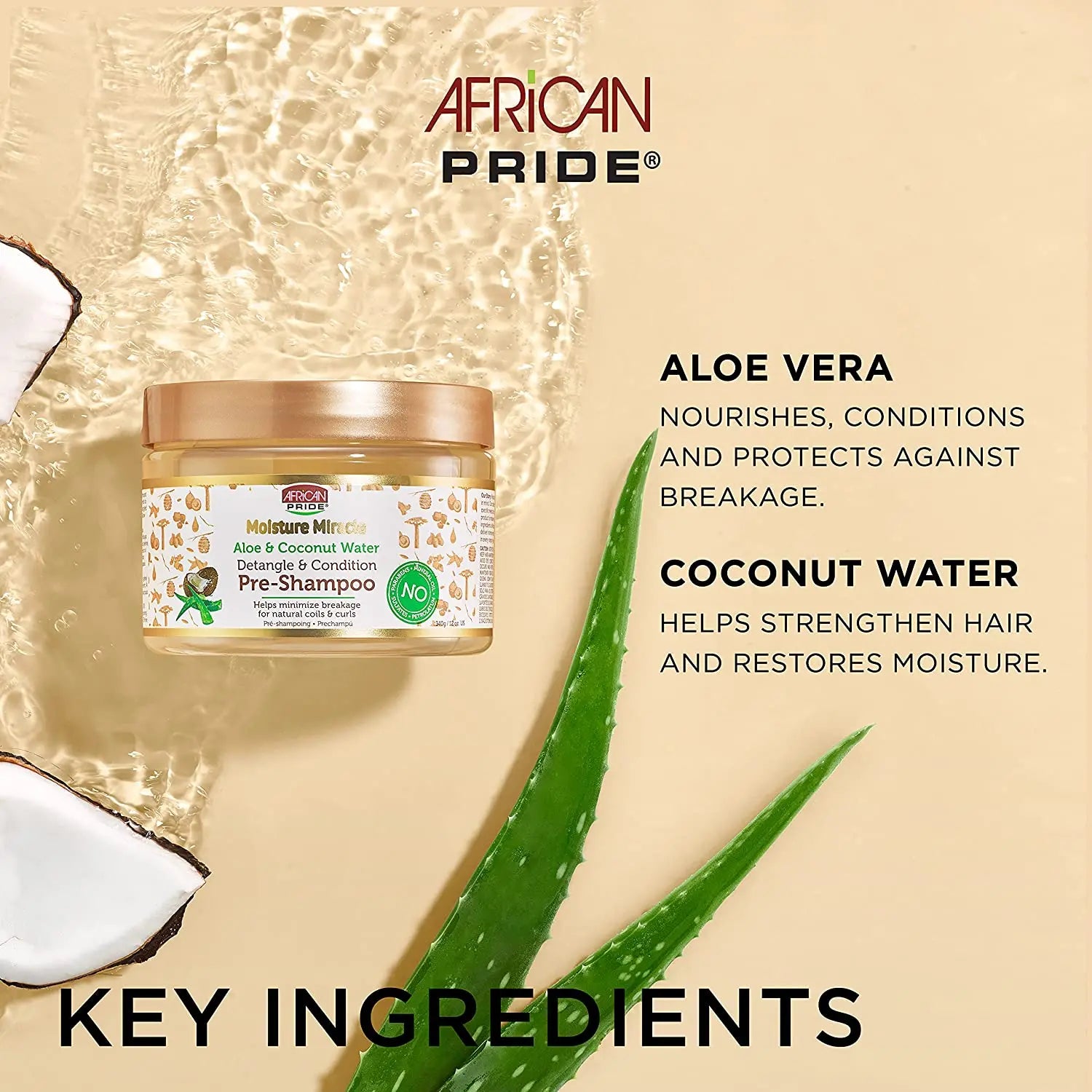 Pre-Shampoo 340g - AFRICAN PRIDE MOISTURE MIRACLE AFRICAN PRIDE