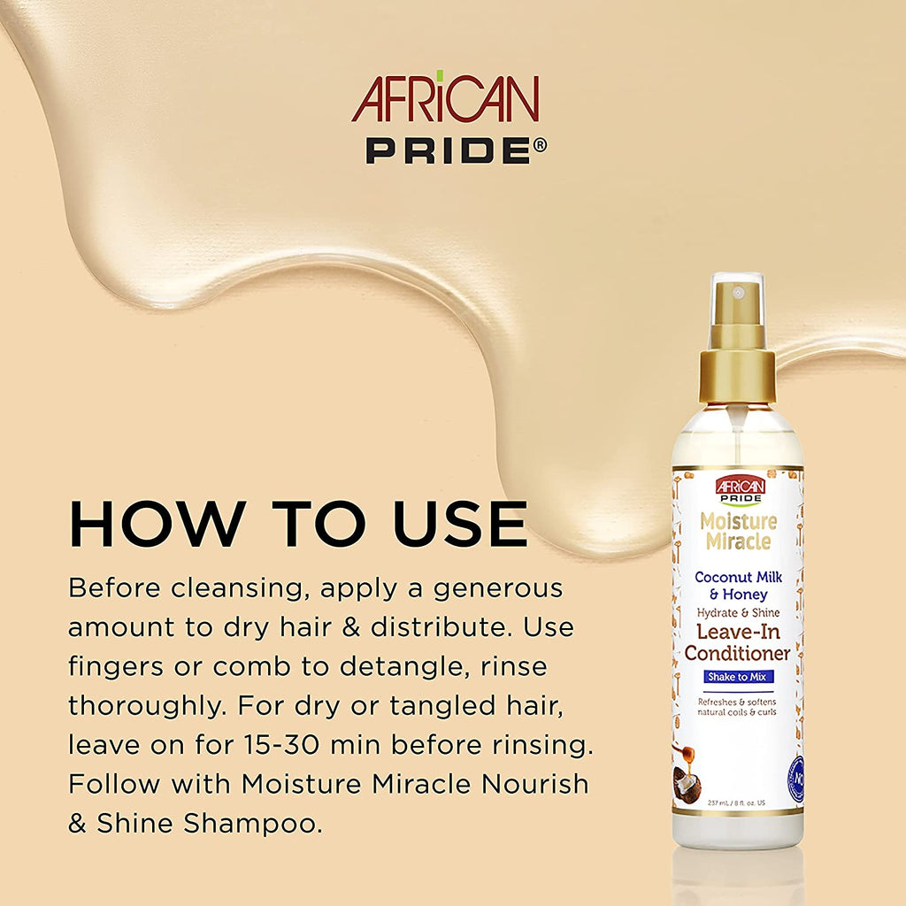 AFRICAN PRIDE MOISTURE MIRACLE – Leave-In Conditioner 237ml