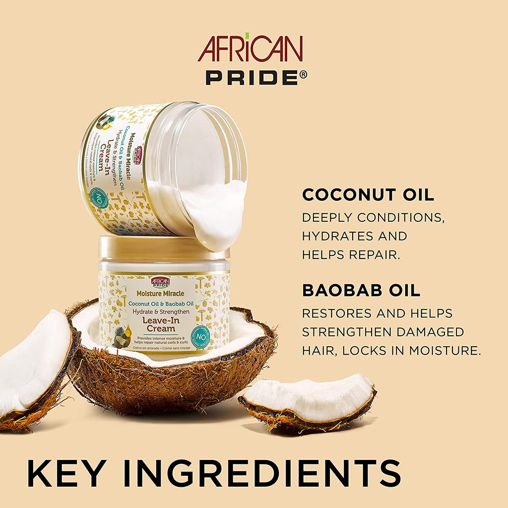 African Pride – Leave-In Crème Baobab & Coco 425g