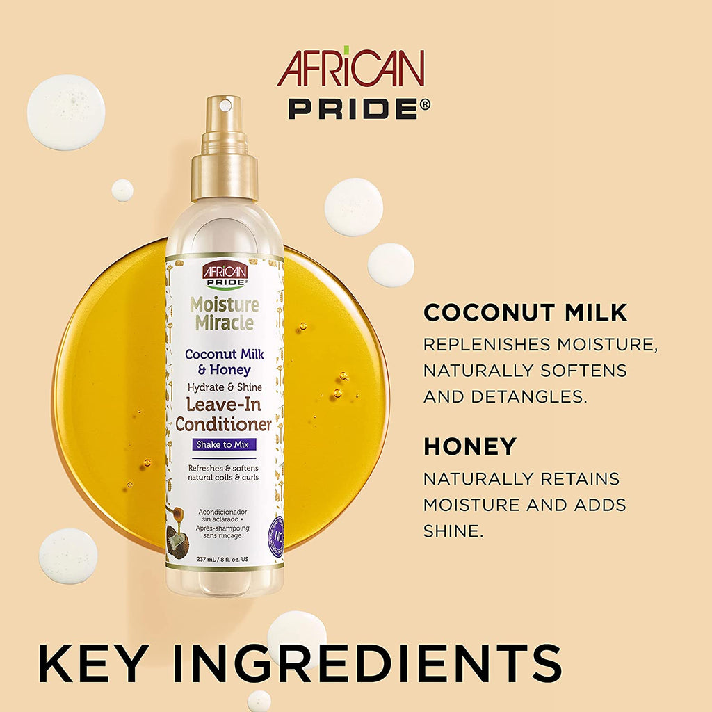 AFRICAN PRIDE MOISTURE MIRACLE – Leave-In Conditioner 237ml