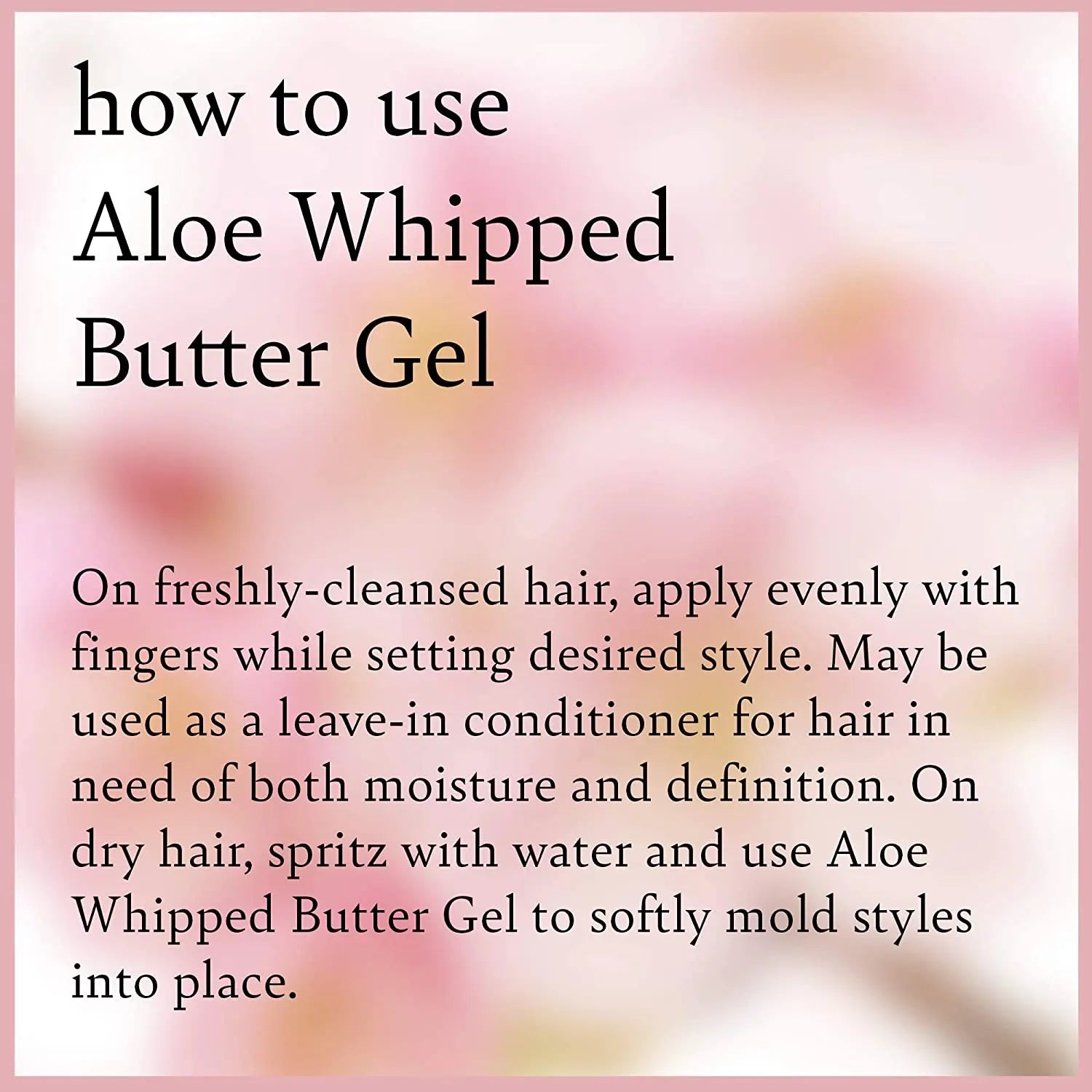 Gel hydratant ALOE WHIPPED BUTTER 240ml - Camille Rose CAMILLE ROSE
