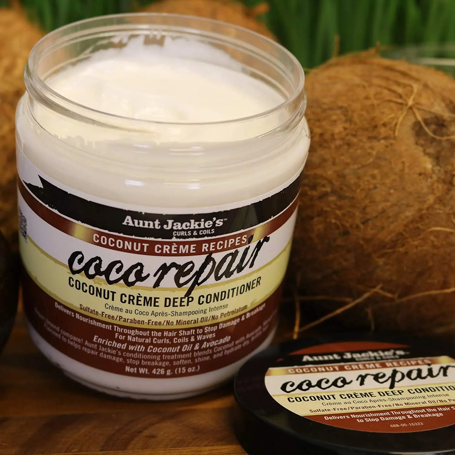 Masque Réparateur a l’Huile de Coco 426g - AUNT JACKIE'S AUNT JACKIE’S