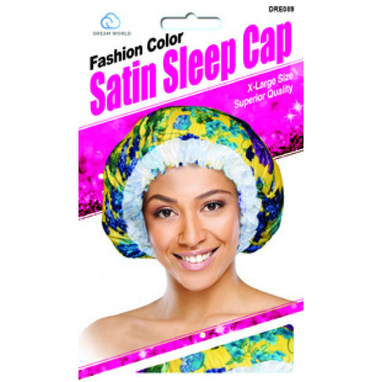 DREAM WORLD – Satin Sleep Cap Fashion Color