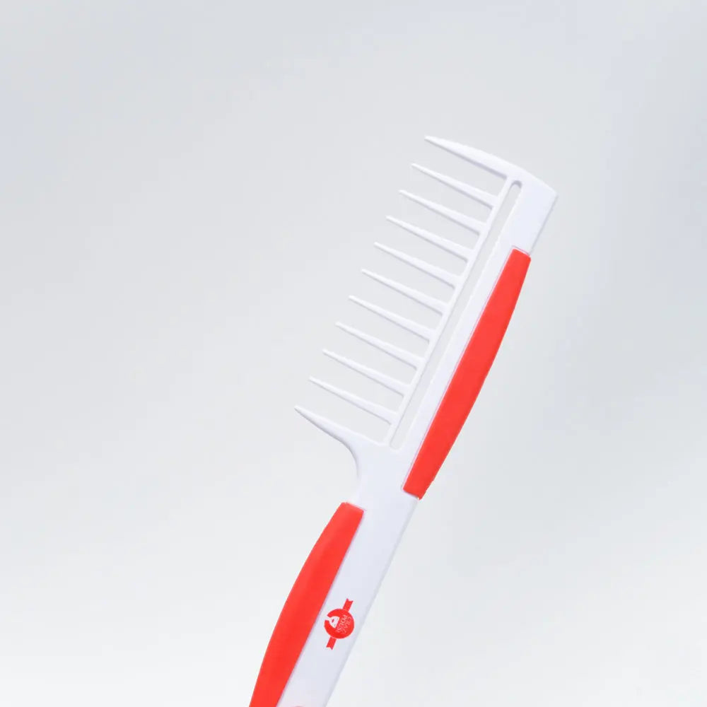 CRAZY POUSS – Peigne (Blanc et Rouge) AFRO NATUREL – CRAZY POUSS