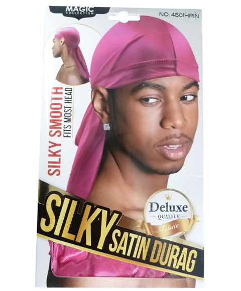 MAGIC COLLECTION – Silky Satin Durag Hot Pink